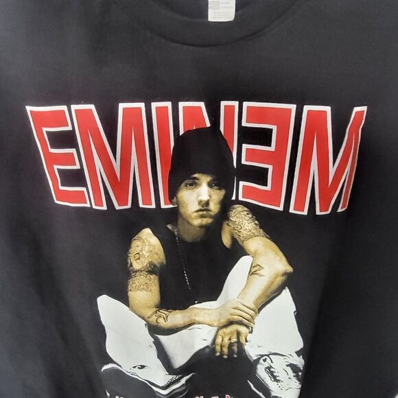 Plus Size Eminen Black Tee Shirt - Picture 4 of 7